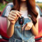 Girl Holding Car Key | Auto Locksmith Southampton | Demob Locksmiths